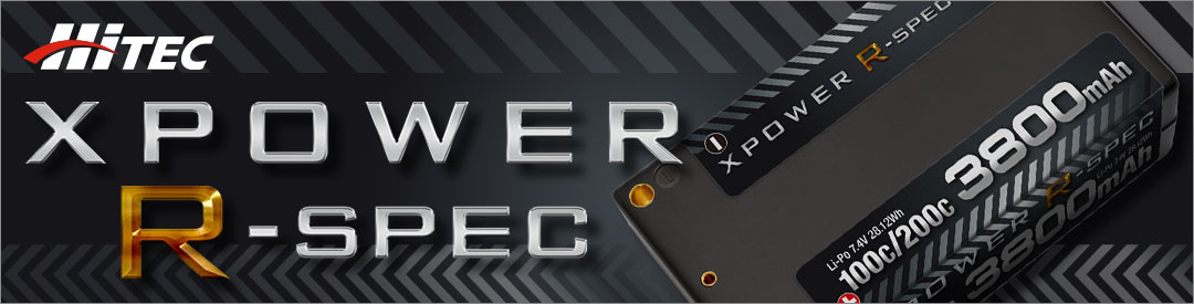 XPOWER R-SPEC [エックスパワー Rスペック] Li-Po 7.4V 3800mAh 100C/200C