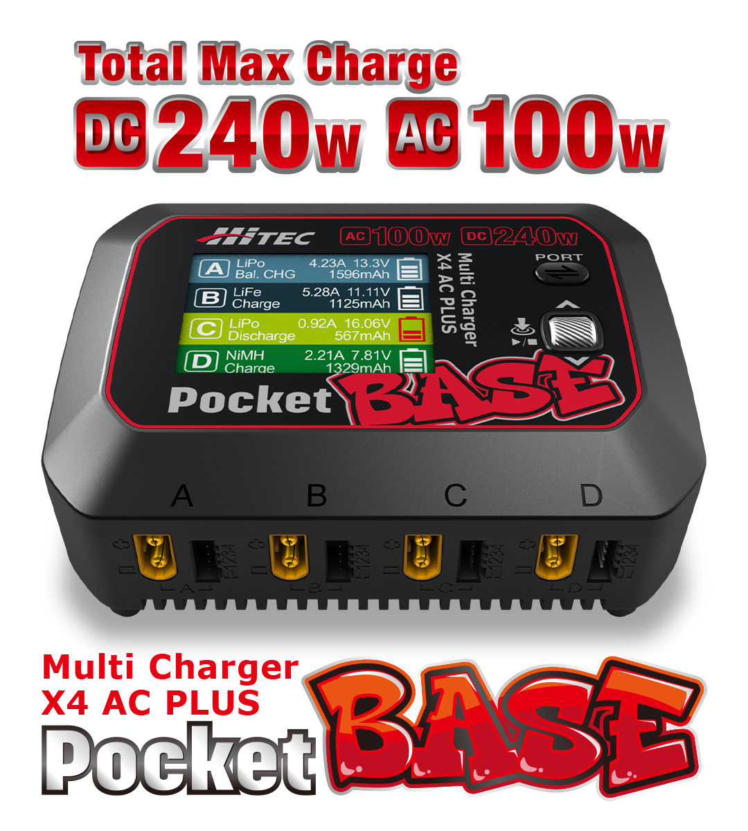 Total Max Charge DC 240W/AC 100W