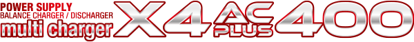 AC/DC 充電器 Multi Charger X4 AC PLUS 400［ マルチチャージャー X4 ACプラス 400 ］