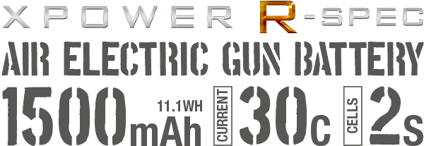 XPOWER R-SPEC AIR ELECTRIC GUN BATTERY Li-Po 7.4V 1500mAh 30C 2S