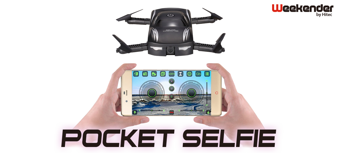 ポケットに入れて携帯できるセルフィードローン フォルダブルFPVドローン POCKET SELFIE [ポケットセルフィー]