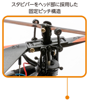スタビバーをヘッド部に採用した固定ピッチ構造