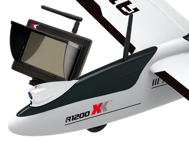 オプションパーツ ○5.8GHz FPVカメラ付キャノピー(A1200) ○5.8GHz FPV用LCDモニター(A1200)で綺麗映像でのFPVを楽しめます