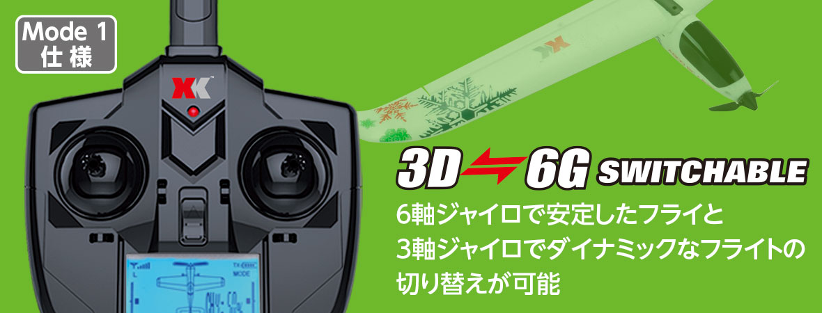 FIGHTER-X520 6 Channel 2.4GHz Radio Control 3D⇔6G SWITCH