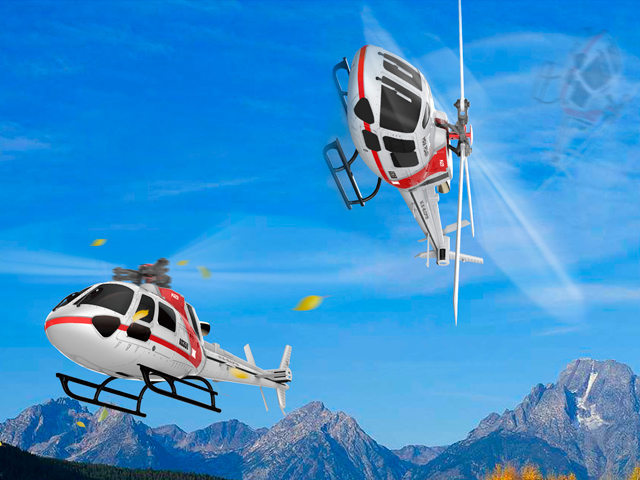 驚異的な安定性と曲技性能を切替飛行可能