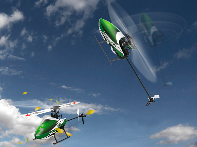 驚異的な安定性と曲技性能を切替飛行可能