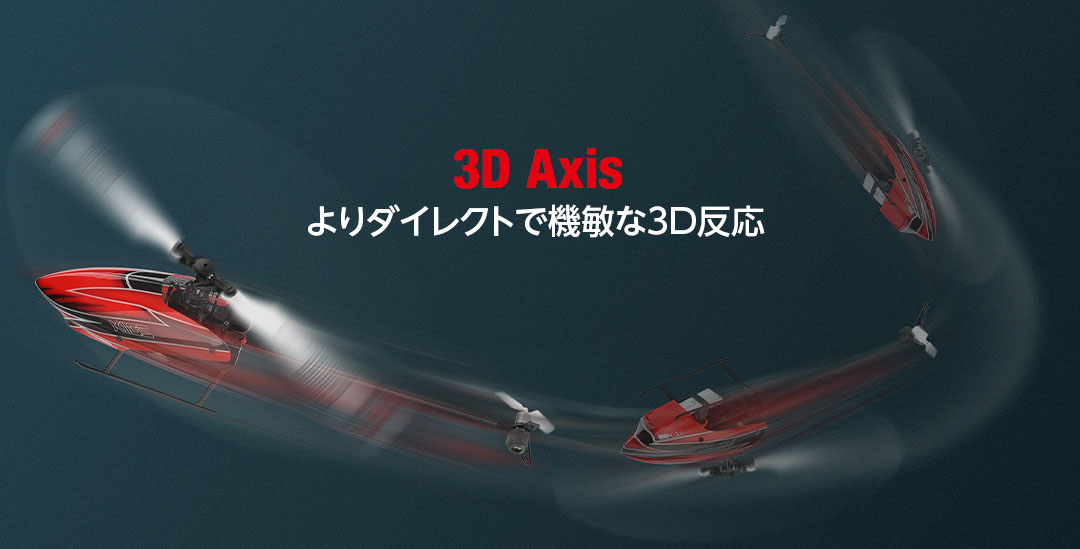 よりダイレクトで機敏な3D反応