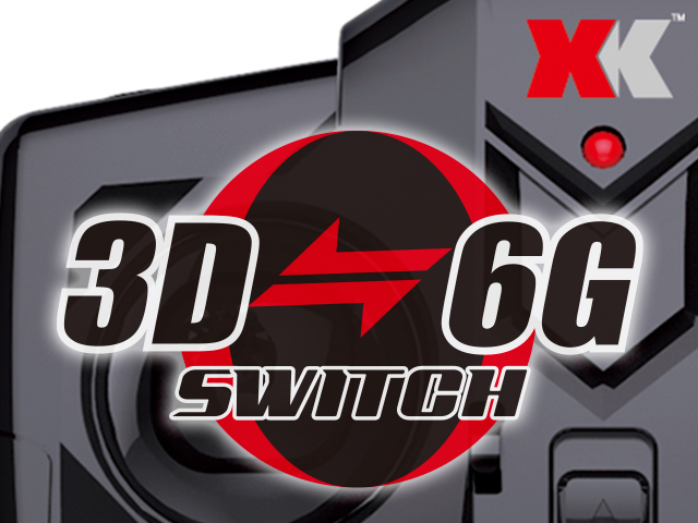 3D6Gシステムで驚異的な安定性と曲技性能を切替飛行可能