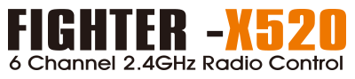 6CH 2.4GHz 3D6Gシステム エアープレーン FIGHTER-X520