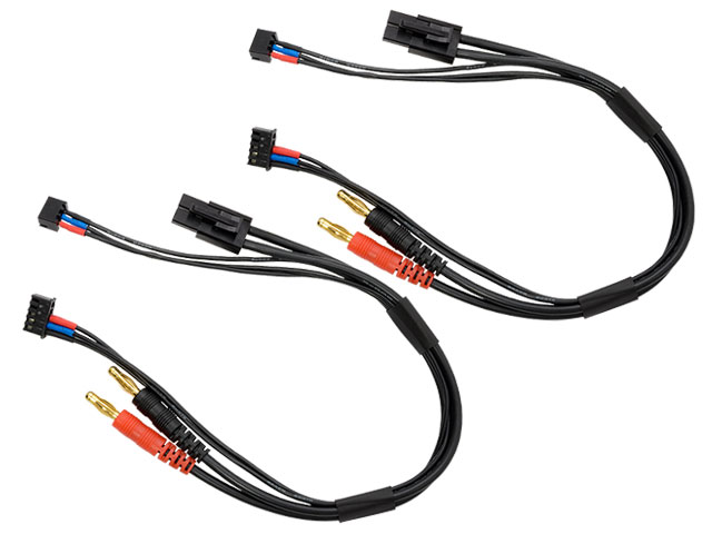 バナナ⇒タミヤコネクター 充電ケーブル バランスコード一体型 2本入り