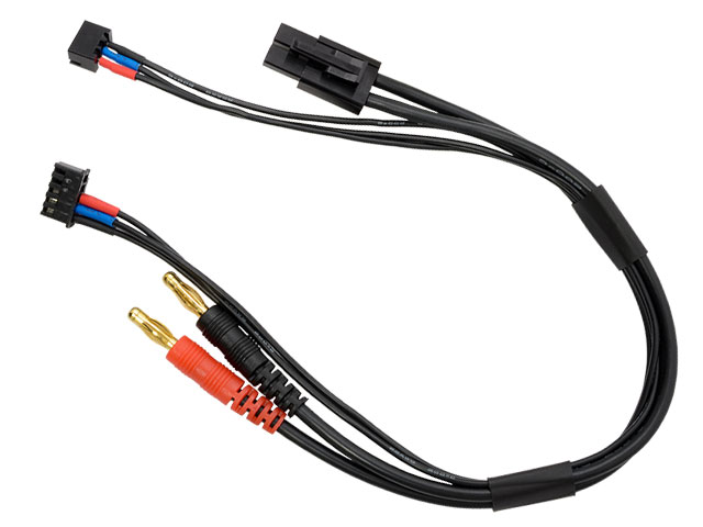 バナナ⇒タミヤコネクター 充電ケーブル バランスコード一体型