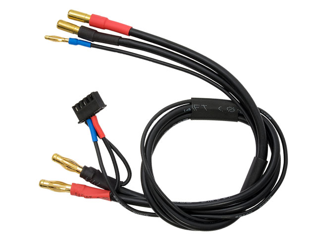 バナナ⇒角型リポ充電ケーブル(ヨーロピアン) バランスコード一体型