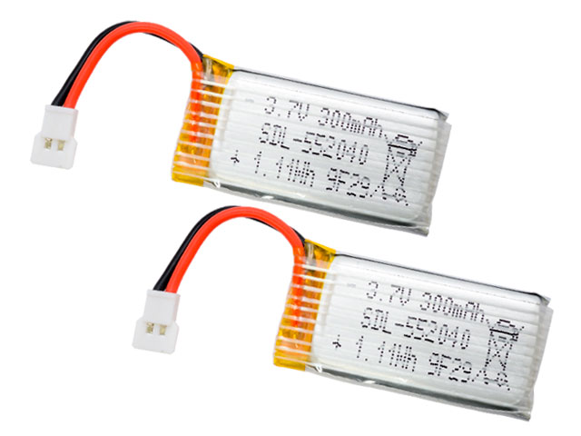 Li-Poバッテリー 3.7V 300mAh (K100/X100/V966/V911S/XKA110)2個