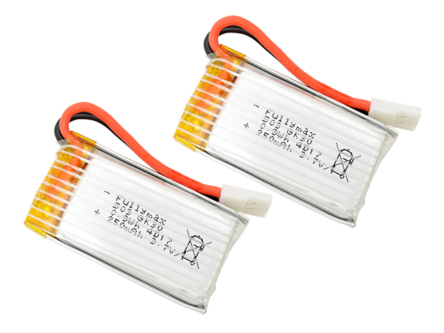 Li-Poバッテリー 3.7V 250mAh 2個入り(X100/K100)